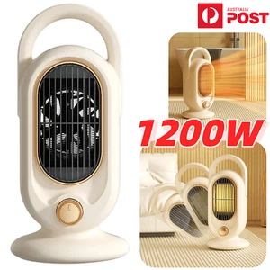 Portable Electric Fan Heater Ceramic Fast Heating Winter Warm Space Home Office - Picture 1 of 17