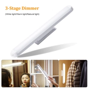 Luz de espejo de maquillaje con iluminación regulable inalámbrica de 3 colores de luz USB - Imagen 1 de 14