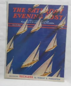 Saturday Evening Post Cover Only June 29 1940 J. P. Marquand P10 - Picture 1 of 1