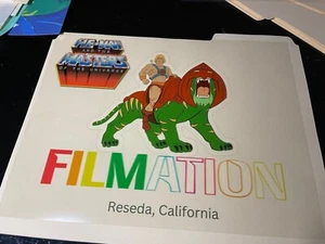 HE-MAN ANIMATION CEL ART FILMATION MOTU PUBLICITY CONCEPT She-Ra Vintage F1 - Picture 1 of 3