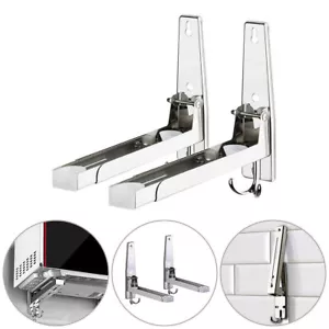 Kitchen Microwave Oven Wall Mount Bracket 304 Stainless Steel Stand Rack Holders - Picture 1 of 11