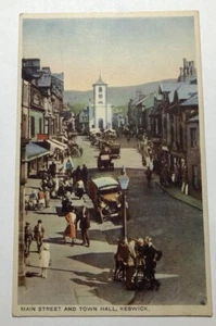 Cartolina Main Street e Municipio, Keswick Inghilterra (D3) - Foto 1 di 2