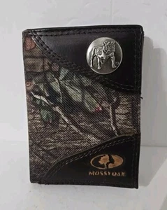 ZEP PRO Georgia Bulldogs MASCOT Mossy Oak Camo Leather Trifold Wallet - Picture 1 of 5