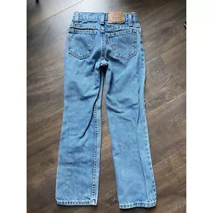 Vintage Boys Orange Tab Levi's 505 Classic Fit Size 9 Regular Jeans - Picture 1 of 4
