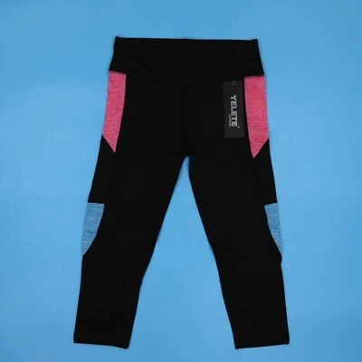 Leggings para mujer YELETE LEG WEAR estilo capri talla mediana. Rosa. Foto 1 de 3