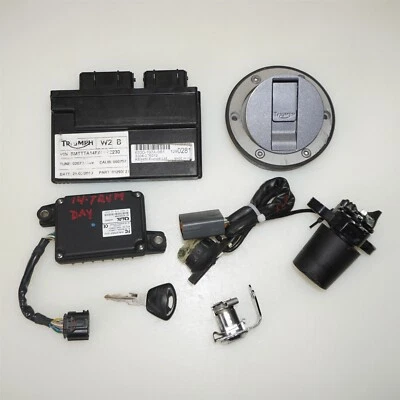 13-16 TRIUMPH DAYTONA 675 R JUEGO DE CERRADURA EMPAREJADA ECU INMOVILIZADOR LLAVE Foto 1 de 4