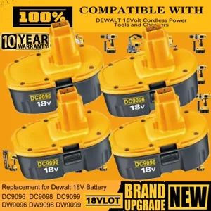 18V NI-MH DC9096 Battery For DeWALT 4.5 AH 18 VOLT DW9096 DE9039 DE9095 DE9096 - Picture 1 of 27
