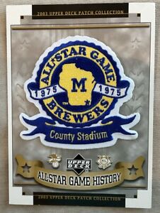 1975 Milwaukee Brewers All-Star Game Patch - County Stadium - Upper Deck Patch