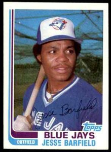 1982 TOPPS TRADED JESSE BARFIELD ROOKIE TORONTO BLUE JAYS #2T