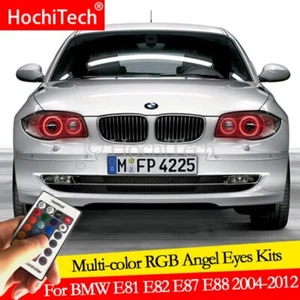 For BMW 1Series E81 E82 E87 E88 2004-12 XENON DRL Angel Eyes LED RGB Multi-color - Picture 1 of 6