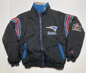 Vintage New England Patriots Pro Player Reversible Jacket 90s NFL Youth 16-18 - Picture 1 of 16