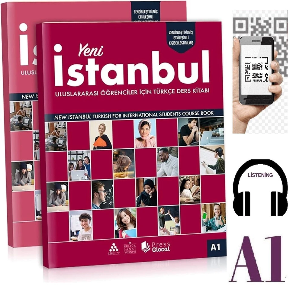 New istanbul Turkish Book For Beginner Foreigners A1 Level with Online QR Code - Image 1 of 4