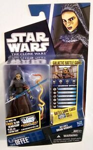 STAR WARS THE CLONE WARS CW50 BARRISS OFFEE with LIGHTSABER  3.75" FIGURE
