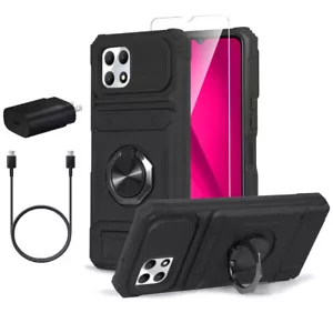 For Tmobile Revvl 7/7 Pro Case Shockproof Stand + Tempered Glass Fast Charger - Picture 1 of 48