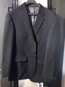 Kenneth Cole Awearness Men's 42 reg Slim Fit Wool Blend Blazer Jacket black - Picture 1 of 11