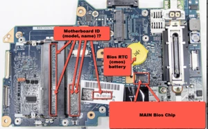 Bios Chip für Panasonic TOUGHBOOK CF-19 MK6 (!) Für MB: DFUP2123ZB, DL31U2123 - Bild 1 von 3