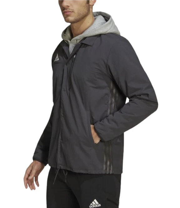 ADIDAS MLS ANTHEM MENS JACKET dark gray Medium (HB8486) Seattle Sounders