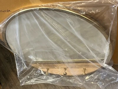 ESPEJO DE PARED REDONDO MODELO # 074-11-5877 Umbral Enmarcado con Ganchos Nuevo en Caja - I Foto 1 de 4