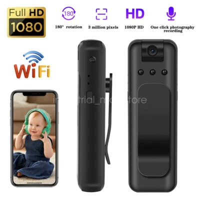 1080P HD WIFI Body Camera Video Recorder 128G TF Card Night Vision Sport Cam - Image 1 of 4