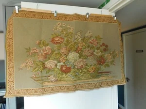 Vintage French Tapestry Wall Hanging 115cm x 70cm - Picture 1 of 12