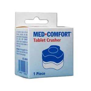 Med Comfort Tablettenmörser Tablettencrusher Farbe blau mit Aufbewahrungsfach - Bild 1 von 9