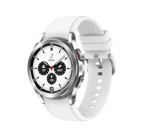 Samsung Galaxy Watch4 Classic Smartwatch 42mm AMOLED 4G/LTE BluetoothWi-Fi Silve - Picture 1 of 10