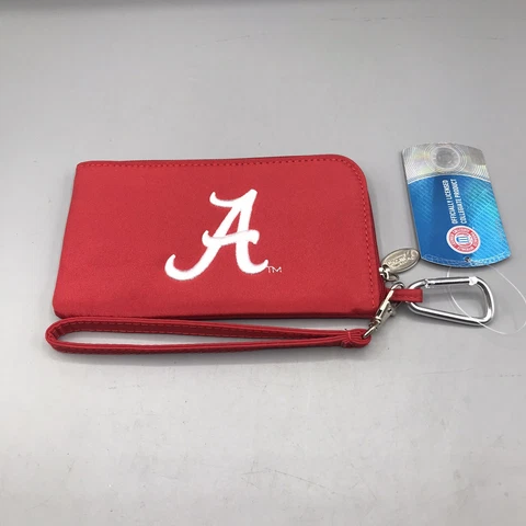 University of ALABAMA ID Wallet Wristlet Touch Screen Inside Zipper Fits iPhone Cover