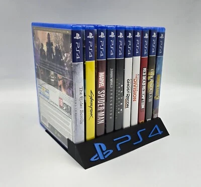 PS4 Spiele Display Ständer 3D gedruckt - Lerpo3D