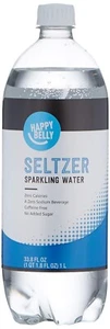 Amazon Brand - Happy Belly Seltzer Sparkling Water, 33.8 fl oz (Pack of 1) - Picture 1 of 3