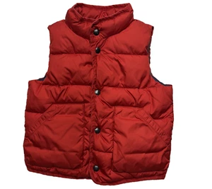 Baby Gap Red Puffer Vest Size 5 Years Full Zip Warm Quilted Sleeveless Jacket - Picture 1 of 6