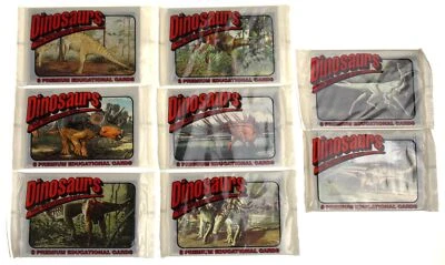Redstone Marketing Dinosaurs The Mesozoic Era Lot of 8 Packs 64 Cards - Image 1 of 3