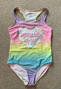 Carter's Girls 7 Mermaid at Heart Ombre Rainbow Swimsuit Great Condition! CUTE!! - Picture 1 of 2