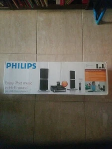 Philips iPod/iPhone 4/4S/USB Diect MP3/WMA Player Docking 20W  Hi-Fi Sound Syste - Picture 1 of 9