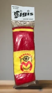 Monarcas Morelia Farbe gelb/rot hohe lange Socken für Fußball - Bild 1 von 5