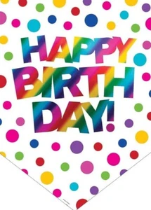 Creative Converting Rainbow Color Birthday Foil Door Sign, 35", Multicolor - Picture 1 of 1