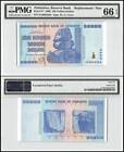 Zimbabwe 100 Trillion  Dollars, 2008, P-91z,  Replacement/Star, PMG 66