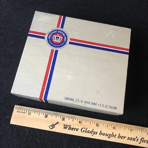 Vintage BRITISH STERLING Gift Box Set Cologne and After Shave 2oz Each - UNUSED - Picture 1 of 3