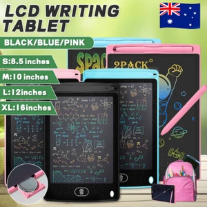 1-2X LCD Writing Tablet Electronic Drawing Notepad Doodle Board Kids Gift Office - Picture 1 of 18