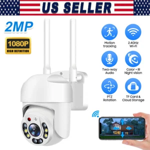 1080P FHD Security Camera WiFi IP Outdoor Monitor Night Vision Motion Detect US - Picture 1 of 18