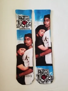 Custom  Poetic Justice Dry Fit socks janet jackson pac 90s movie classic - Picture 1 of 3