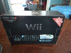 Nintendo Wii  Complete Black With 2games Wii Sports&resort In Box Wth Paperwork 