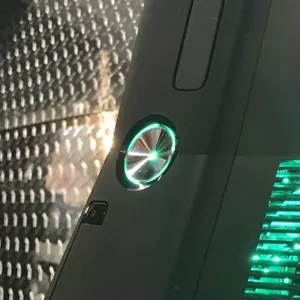 Custom Xbox 360 Slim RF ROL Ring Of Light Power Button BRIGHT GREEN Plug & Play - Picture 1 of 1