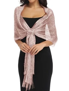 Shawls and Wraps for Evening Dresses Gold Shawl Shall for Women Dressy Shawls... - Picture 1 of 6