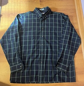 Button Down Hemd Arrow Sport grün dunkelblau kariert langarm Herren Large " - Bild 1 von 4