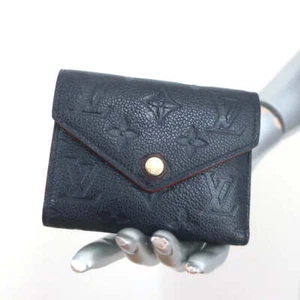 Louis Vuitton Victorine Wallet Navy Monogram Empreinte Leather - Picture 1 of 12