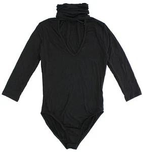 Urban Outfitters Out From Under Women's Bodysuit, High Neck V Front, Black - Picture 1 of 5