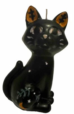 Moonlight Manor Halloween Black Cat Candle Never Used - Image 1 of 4