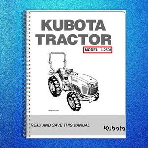 Kubota L2501 Traktor Bedienerhandbuch Bedienungsanleitung 97 Seiten DRAHTGEBUNDEN - Bild 1 von 5