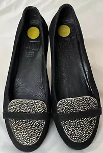 Fitflop Loafers Genuine Leather Calf Hair Wedge Comfort Women's EU 38.5/US 8 - Picture 1 of 20