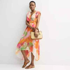 Women's INTEMPO Handkerchief Sleeveless Maxi Dress - Floral - Large - NWTags - Picture 1 of 9